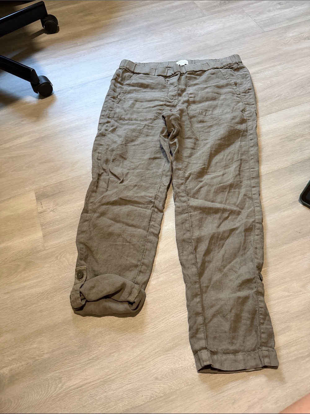 J Jill pure Jill garment dyed linen pants medium